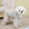 Roupas para Cachorro e Gato de Estimação, Teddy, Bichon, Schnauzer Cão Pequeno Gaze de Algodão Acolchoada Anti-Queda 25 Grades Colete