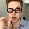 Gafas retro de moda para hombre, estilo europeo y americano, gafas de sol de moda para mujer estilo ins, estilo de influencer de fotografía callejera, gafas de sol de protección solar hip-hop