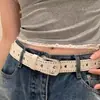 Nova Faixa de Cintura Estilo Ins de Bem-Estar com Recorte de Coração Brilhante Cintura Brilhante Couro Brilhante Faixa de Cintura Dopamina