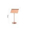 Soporte de anillo para número de mesa de acero inoxidable estilo europeo, soporte para tarjeta de menú de buffet, soporte para tarjeta de mesa, tarjetero