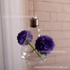 Jarrón de plantas carnosas, accesorios de moda para el hogar, adornos, jarrón hidropónico de vidrio colgante con forma de bulbo, jarrón con bulbo