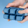 Bandeja de Hielo de Silicona con Fondo Suave de 6 Compartimentos Molde Cubitos de Hielo Caja de Hielo Molde para Congelar Congelador Rápido Refrigerador Caja de Hielo Congelado Casero
