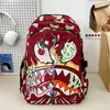 Mochila Escolar Leve Impermeável Colorida de Tubarão Nova Transfronteiriça para Estudantes Estampada Grande Capacidade Desenho Animado Personalizado Moda Mochila