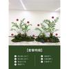 Planta Verde Simulada Paisajismo Helecho Cabeza de Mono Seda Dorada De Pie Planta Biónica China Decoraciones de Paisaje Interior Adornos Plantas Falsas en Maceta
