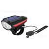 Iluminación Exterior Luces Delanteras para Bicicleta, Luces de Advertencia Nocturna, Bocinas de Alto Brillo, Luces Delanteras Integradas, Luces Delanteras con Bocina Solar, Venta al por Mayor