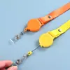 Lanyard para Carnet de Permiso de Trabajo Tarjeta de Entrega Estudiantil para el Campus Lanyard Telescópico Hebilla de Fácil Extracción Cuerda para Colgar en el Pecho