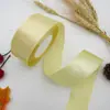 Fita de cetim de 4cm, fita vermelha colorida, fita para DIY, material de rosa, decoração de seda, embalagem de presente para bolo atacado