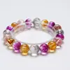 Melodías del Carril SurPulsera de Cristal Amarillo Torre de Cristal Natural para Mujer, Diseño de Moda, Pulsera de Lujo Ligero al por Mayor