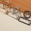 Accesorios de Ferretería para Equipaje Aleación de Zinc Plateado de Alta Calidad Anillo de Resorte Giratorio con Cola Llavero de Joyería Hebilla Colgante de Ferretería
