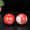 Pollo de Xinjiang jade rojo colorido jaspe bola de fitness jade dorado jade sangre de pollo jade balonmano pieza de mano para jugar al por mayor