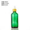 Botella de Vidrio Grueso a Prueba de Luz Azul para Aceite Esencial, Botella Dispensadora de Líquido Esencia Cosmética, Botella con Gotero Sellado Verde