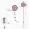 Portatarjeta de Identificación Colgante para Cuello Elástico Extensible, Insignia de Fábrica, Insignia de Trabajo de Empresa, Funda Protectora Antiperdida para Tarjeta de Campus
