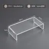 Suporte de Exibição Acrílico em Forma de U Suporte de Mesa Transparente para Figura Caixa Surpresa Bolsa Rack de Armazenamento de Amostras