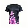 Camiseta de estilo del sudeste asiático con estampado de plantas y flores para hombre, top casual de manga corta con cuello redondo de estilo étnico
