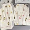 Pijama Nuevo de Algodón Nube para Mujer Primavera y Otoño 2025, Conjunto de Cardigan de Manga Larga y Pantalón Largo, Ropa de Casa Dulce de Verano para Mujer