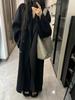 Ropa Exterior de Lana de Doble Cara de Alta Gama Estilo Blogger Shanyun con Hombro Derecho y Engrosada para Otoño e Invierno, Casual y Relajada