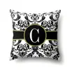 Fronha de Poliéster Decorativa para Casa Estampa Geométrica Hillback 26 Alfabetos Ingleses Almofada de Cabeceira Fronha QTB12