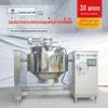 Panela Encamisada de Aquecimento Eletromagnético de Aço Inoxidável Wok de Agitação com Aquecimento Horizontal Panela de Cozimento para Aquecimento de Alimentos e Carne Não Padronizada