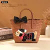 Cesta tejida de Dachshund Souvenir para Damas de Boda, Regalo práctico de alta gama, Caja de regalo de boda, Bolso de mano, Regalo de boda para hermanas