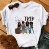 [Código Europeu Transfronteiriço] Estação Independente Suéter Simples Moda Simples Manga Curta Camiseta Top