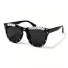 Gafas de sol de moda europeas y americanas para fiestas transfronterizas, inscripción "recién casados", gafas de sol para decoración de bodas del novio