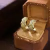 Diseñador Original Nuevo Producto Pendientes de Plata 925 de Cuerpo Entero Moda Femenina Gama Alta Lujo Ligero Pendientes de Diamante Pendientes al por Mayor