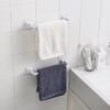 Barra de Toallas Sin Perforación, Estante para Toallas de Baño, Barra para Trapos de Cocina, Estante para Toallas con Ventosa Multifuncional de una Sola Barra