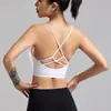 Ropa interior deportiva sujetador para mujer a prueba de impactos push-up fitness cruz belleza tirantes finos chaleco sujetador para mujer
