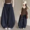 Pantalones de Pierna Ancha tipo Globo Sueltos para Niñas 2026 Nuevo Estilo Coreano Pantalones de Pierna Ancha para Niños Mayores, Pantalones Casuales Versátiles de Color Sólido de Moda para Otoño