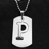 Estilo Callejero Europeo y Americano Letra Inglesa Acero Inoxidable Collar Personalizado Hip-Hop Moderno Unisex Colgante Hiphop Etiqueta de Celebridad de Internet