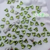 Rhinestones para decoración de uñas de color verde claro, con base puntiaguda, formas variadas, verde translúcido, decoraciones populares y lujosas de rhinestones para uñas