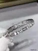Nueva Versión Pulsera Coco Acolchada de Diamante para Hombres y Mujeres Oro Rosa 18K Plata Estilo Coco Pequeño Rhinestone Brillante Apilable