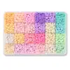 Kit de fabricação de pulseiras de argila de 24 grades transfronteiriças europeias e americanas Kit de fabricação de pulseiras de contas coloridas de 3 mm e 23 cores Kit de joias faça você mesmo