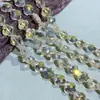 Venda Direta da Fábrica de Contas Soltas de Cristal Super Brilhantes de Trevo de Quatro Folhas Materiais para Miçangas de Pulseira e Colar DIY Feito à Mão Semi-Acabados