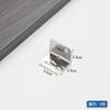 Conector de muebles con soporte fijo de ángulo recto de 90 grados engrosado de acero inoxidable, placa laminar, placa plana, fijador de hierro angular