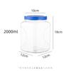 Botella de Almacenamiento de Granos de Plástico de Grado Alimenticio para Cocina con Tapa Tarro Sellado Transparente Grueso para Miel Pepinillos