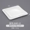 Plato cuadrado de melamina, vajilla de porcelana, plato frío de plástico, plato de comida rápida, plato para saltear en restaurantes, plato de arroz cubierto comercial