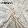 Tecido novo Bordado dupla folha Tecido para vestido feminino saia curta camisa saída de praia Lenço de seda lenço lenço de cabeça