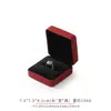 Caja de joyería de caja de hierro de cuero PU, caja para anillos, caja para colgantes, caja para pulseras, joyero, caja de embalaje para joyería de hierro en bruto