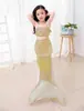 Traje de baño de cola de sirena para niños de comercio exterior europeo y americano, traje de baño para bebé con aletas, atuendo de actuación para niñas, secado rápido