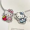 Pendente de Gato KT Colorido Impressão Dupla Face Acrílico Desenho Animado Chaveiro DIY Pingente de Bolsa Corrente de Celular Acessórios de Joias