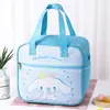 Bolsa Lonchera para Estudiantes Bolsa Aislante Bolso de Mano Dibujos Animados Lindo Bolsa de Almuerzo para Niños Engrosada Impermeable Aluminio Bolsa de Almuerzo Grande