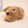 Moda Otoño e Invierno Nuevo Felpa Lindo Cachorro Enojado Pato Gorra Viaje al Aire Libre Cortavientos Cálido Versátil Sombrero Octagonal