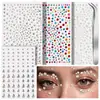 Adesivos de Diamante Gypsophila Maquiagem para Olhos Adesivos Faciais Diamante Manual Infantil Manicure Acrílica Colorida Adesivos de Diamante Flash