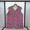 Ropa Nueva para Mamá Chaleco de Algodón al por Mayor Otoño e Invierno Chaleco Floral con Forro Polar para Mujer, Chaleco Cálido para Mujer con Forro Polar