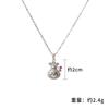 Fabricantes de liga de cobre prata lock bag pingente personalidade ginkgo folha colar acessórios pingente jóias atacado mulheres