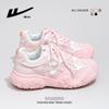 Tirar hacia atrás Wxy(S)-4518Z Zapatillas Rosa Fresa Casuales Zapatos de Papá Feos Lindos Ligeros Estilo Japonés Zapatos para Dedo Gordo (Magia