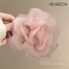 Pinza para el Cabello para Mujer con Acabado de Lujo, Pinza para el Cabello de Malla Floral Amarilla, Pinza de Tiburón para la Parte Trasera de la Cabeza, Accesorio para el Cabello para Media Cola, Pasador