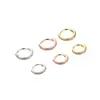Joias de piercing mais vendidas internacionalmente: brincos de pressão, piercings de nariz, pinos de cartilagem multifuncionais com zircônia microincrustada em cobre, acessórios populares europeus e americanos