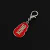 Chaveiro de Metal Personalizado Liga de Zinco Tinta de Cozimento Gota de Gel Pingente de Bolsa Chaveiro de Desenho Animado Presente Criativo Porta-Chaves